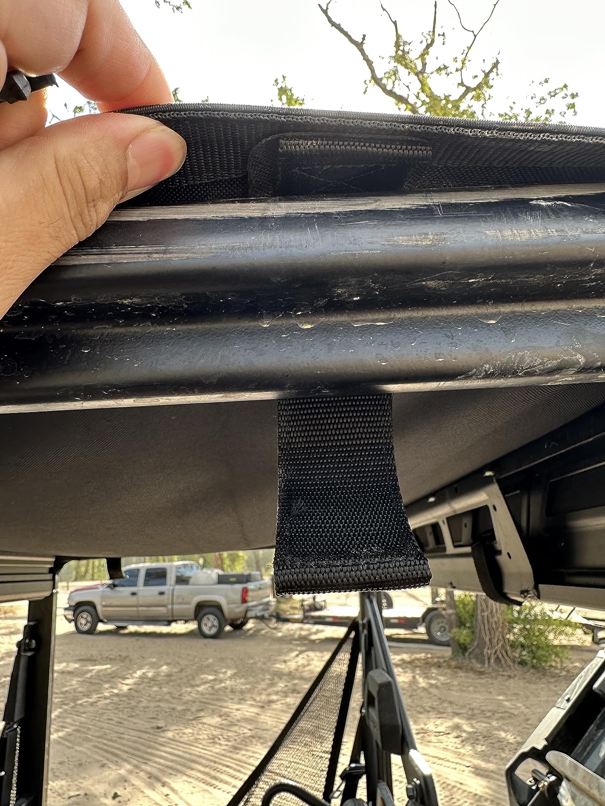 KEMIMOTO 4-6 Seat Canvas Roof Soft Top Tint Compatible with Polaris Ranger | Crew 1000/ Crew XP 1000 / Crew 900 2014-2026 Water-resistant, Sunshade Roof Top, Tear-Resistant, UTV Accessories customer photo 2