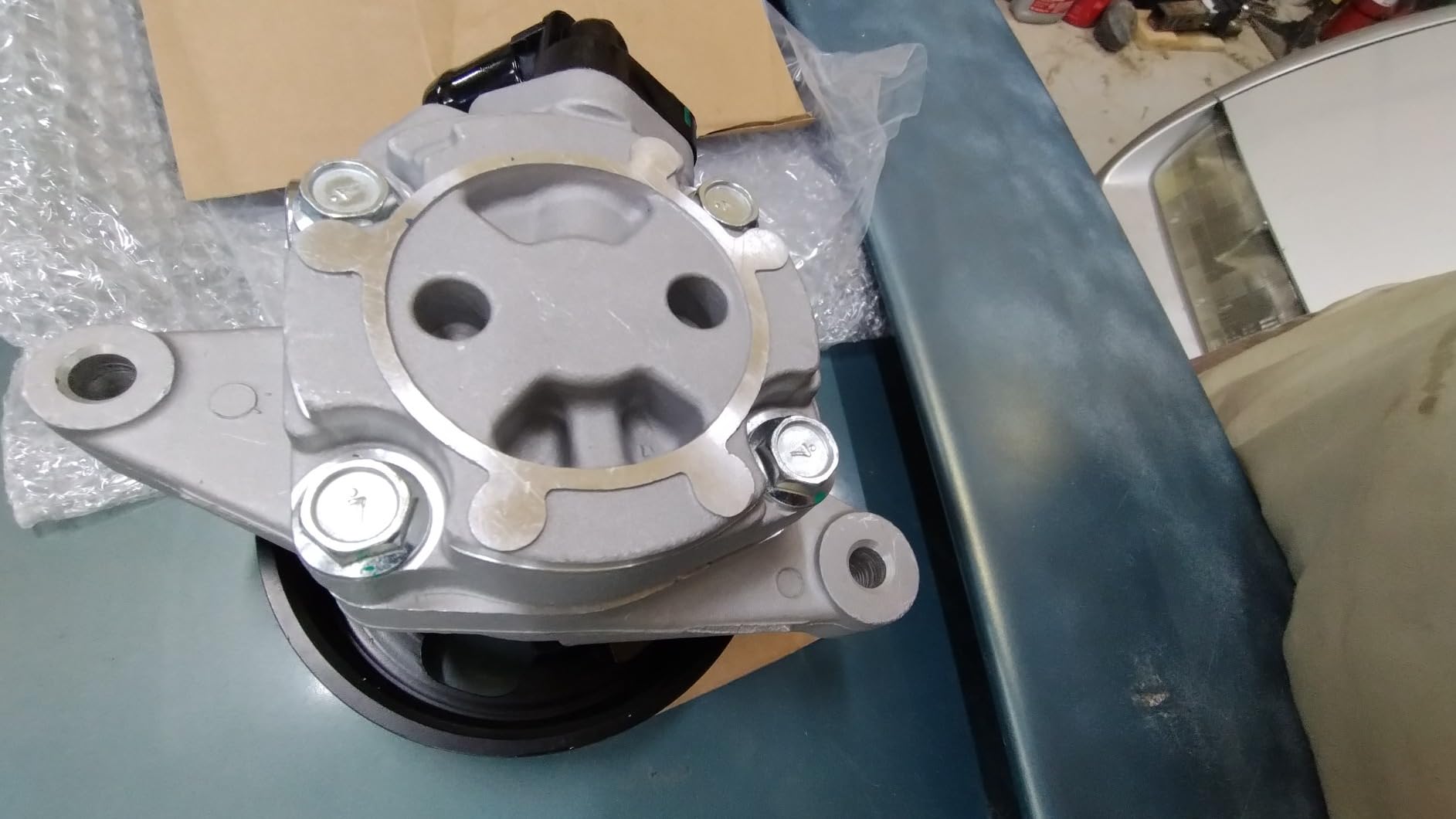 Power Steering Pump 21-5456 Fits for 2006-2011 Civic 1.8L | Power Steering Pump with Pulley OE-Quality Power Assist Pump, Replace OE 21-5456 55-5822 56110-RNA-A01 36-215668 customer photo 2