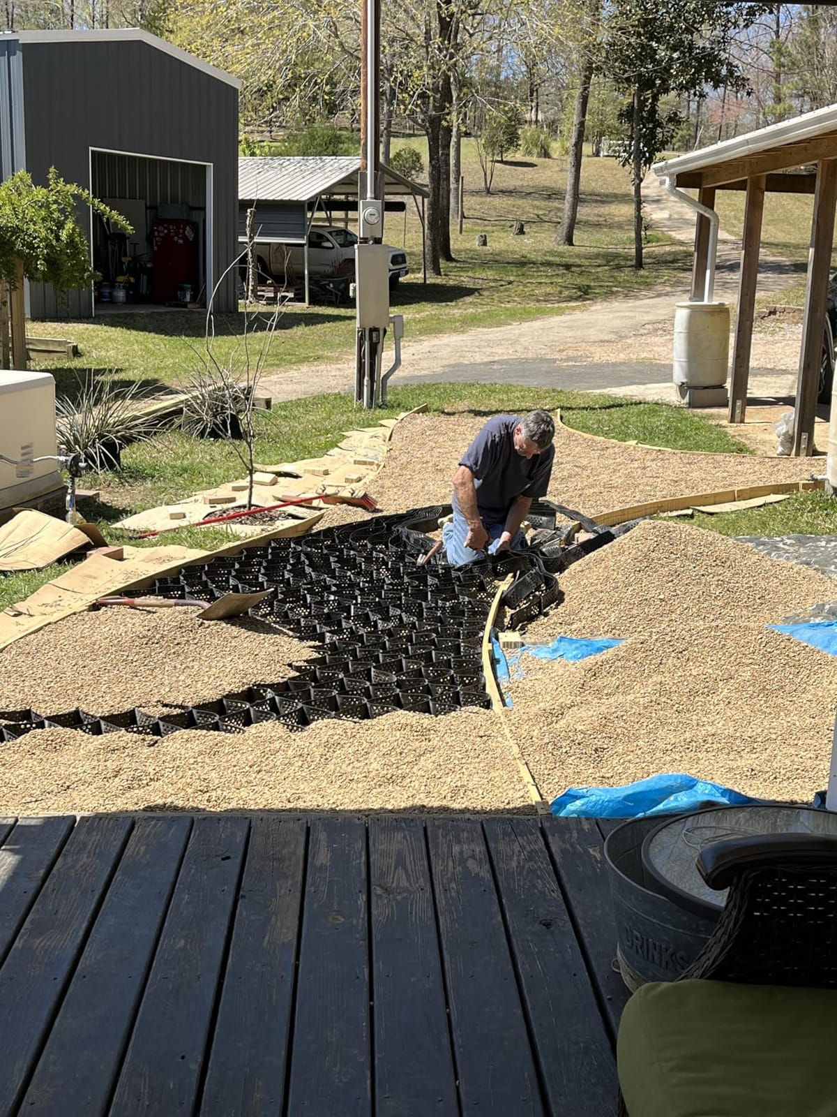 VIVOSUN 3'' Depth Ground Grid, 9x17 ft, High-Density HDPE Geo Cell | 1885 lbs per sq ft Load, Foldable & Tensile, Easy Installation with Gloves customer photo 2