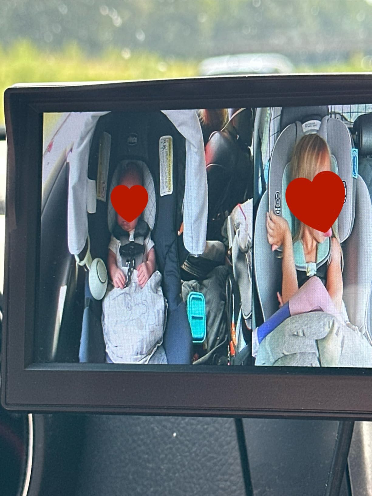 Itomoro 2026 Upgraded Dual Baby Car Camera 1080P 940NM Night Vision | Split Screen 360° Swivel 150° Wide View Rear Facing Easy Install Baby Car Backseat Monitor Fits Cars/SUVs/Trucks customer photo 2