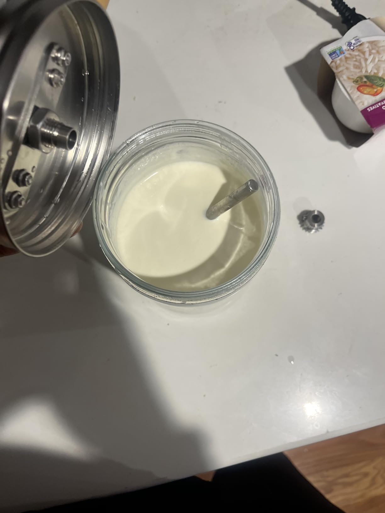 Butter Churner Hand Crank Mason Jar Homemade Butter Churn Kit Machine | Complete Dazey Kit with Cheese Cloth, Shaping Paddles, and Recipe Book, Manual Turner & Mixer with Upgraded Bevel Gears customer photo 2