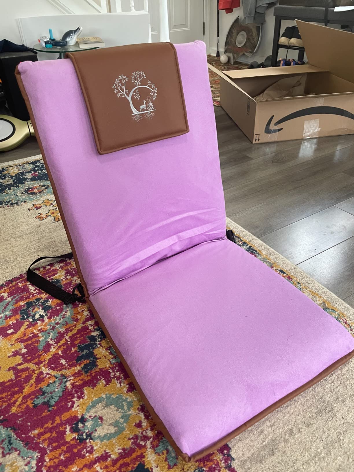 Japanese Meditation Floor Chair with Back Support for Adults - Premium Meditation Chair with Adjustable & Foldable Back for Seating, Yoga & Gaming - Folding Backjack Chairs with Backrest for Adults customer photo 1