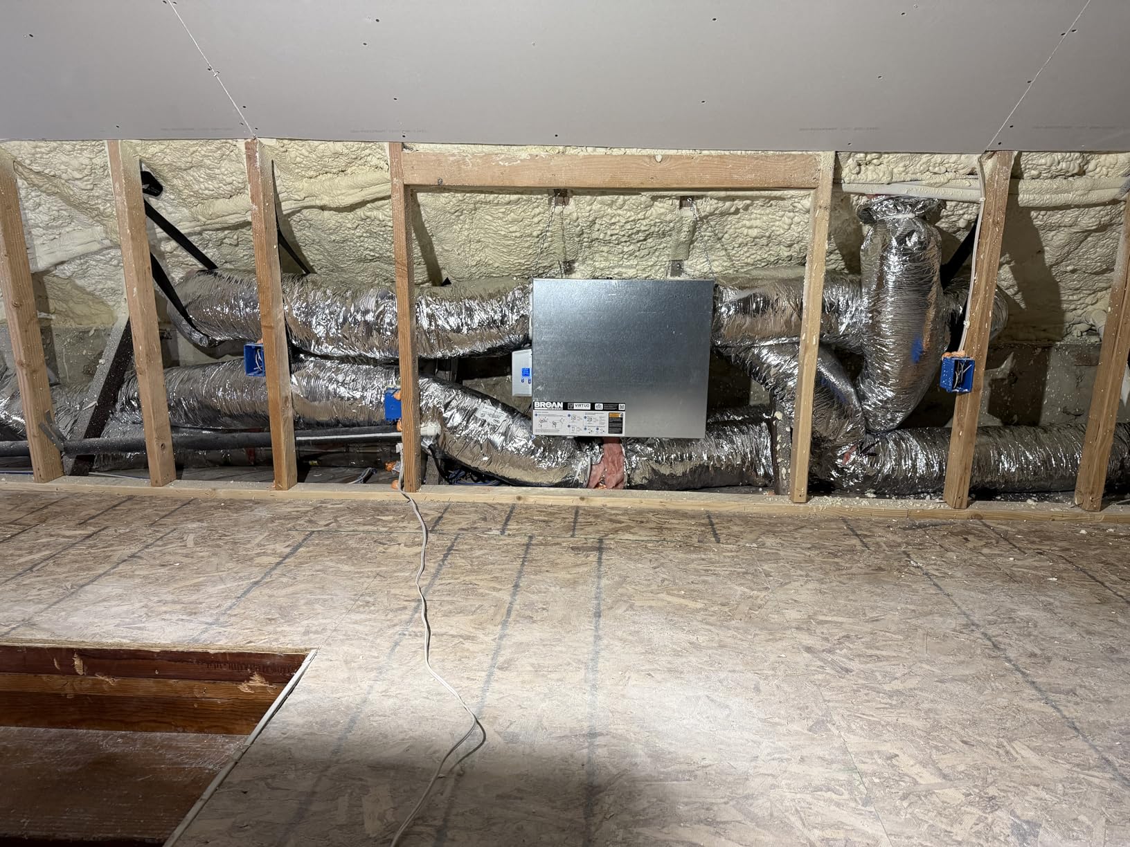Broan B210E75RS AI 206 CFM Wall or Ceiling Mounted Energy Recovery Ventilator with Side Ports and Superior ERV Core Performance customer photo 1