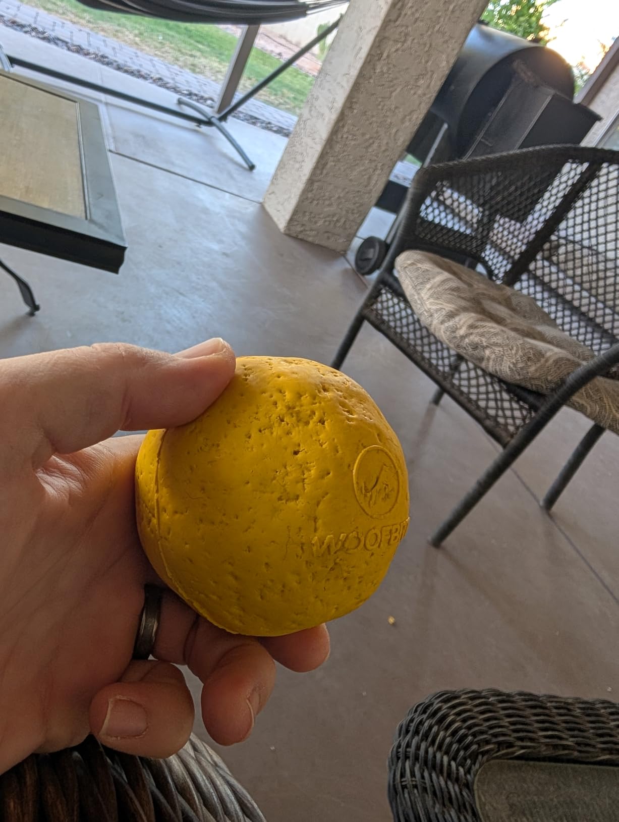 Super Durable Dog Ball - Tough, Strong Chew & Fetch Toy for Power, Extreme, Aggressive Chewers - Heavy Duty Natural Rubber - Medium/Large Dogs customer photo 1
