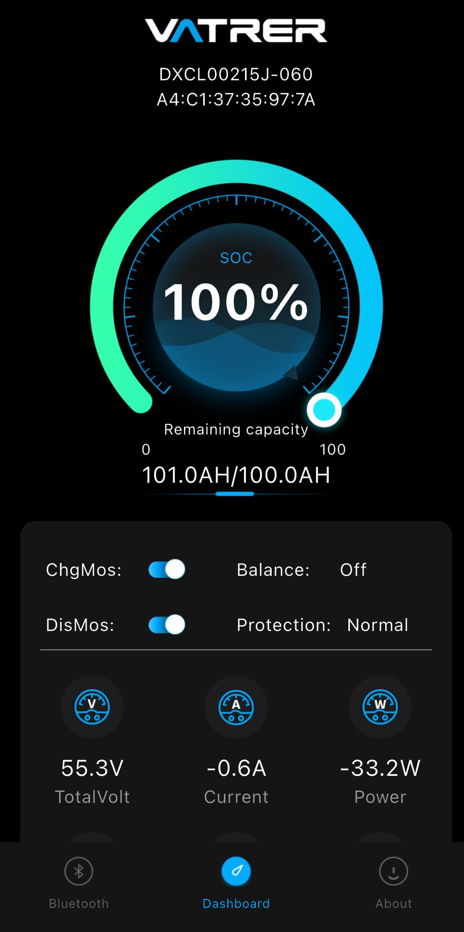 VATRER POWER 48V 100AH Lithium LiFePO4 Battery, Built-in 100A BMS | Touchable Smart Display & Mobile APP, Max. 4800W Power Output, 5000+ Cycles, Perfect for Solar System & Off-Grid Applications customer photo 1