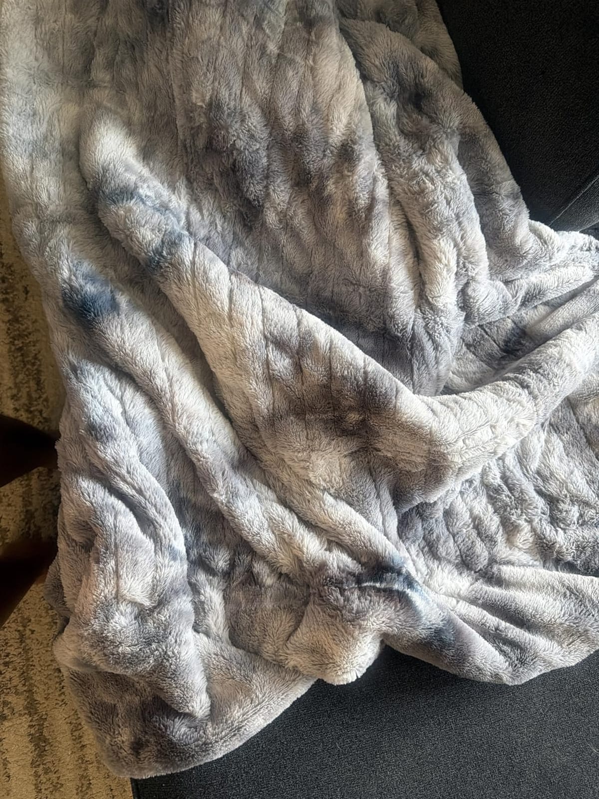 Homemate Heated Blanket Electric Heating Throw 50x60 Plush Faux Fur Sherpa customer photo 1