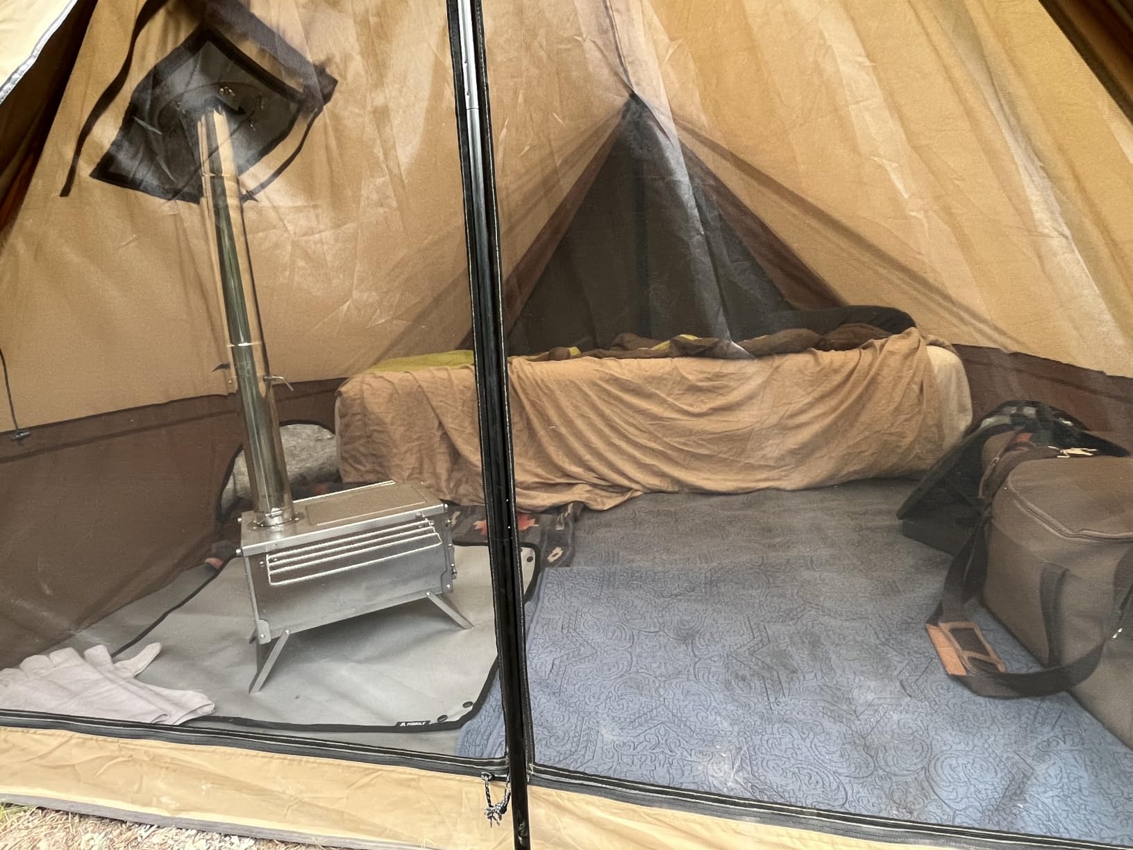 VEVOR Camping Wood Stove Alloy Steel Portable customer photo 1