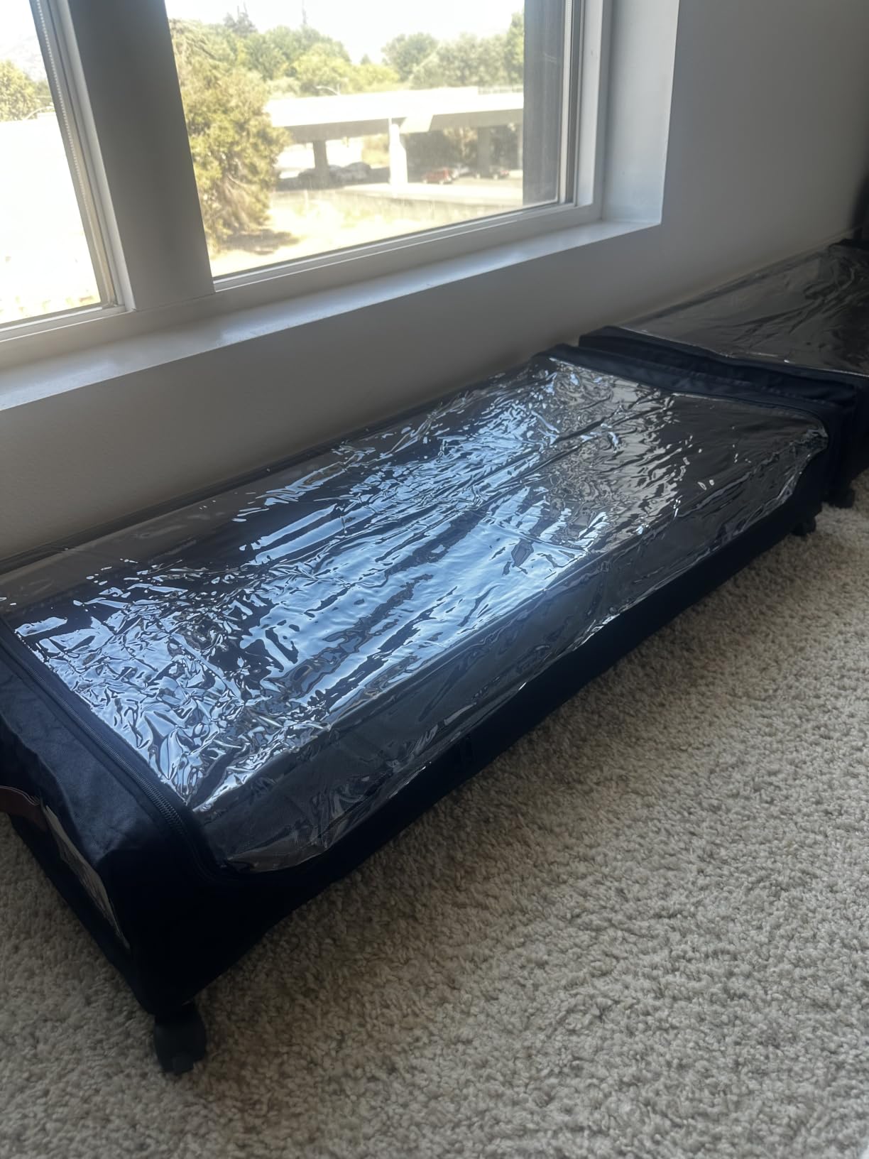 Yecaye Under Bed Storage with Wheels, 2Pack Under Bed Storage Containers, Underbed Shoe Storage Organizer, Rolling Under Bed Metal Drawers for Clothes, Blankets(30.71 x 16.93 x 6.69 in) customer photo 1