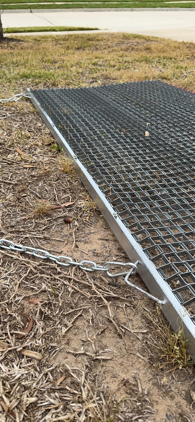 YITAMOTOR 6 x 3 Ft ATV UTV Drag Mat | Heavy Duty Durable Zinc and Steel Mesh Field Surface Leveling Drag Mat for Manual or Vehicle Pulling customer photo 2