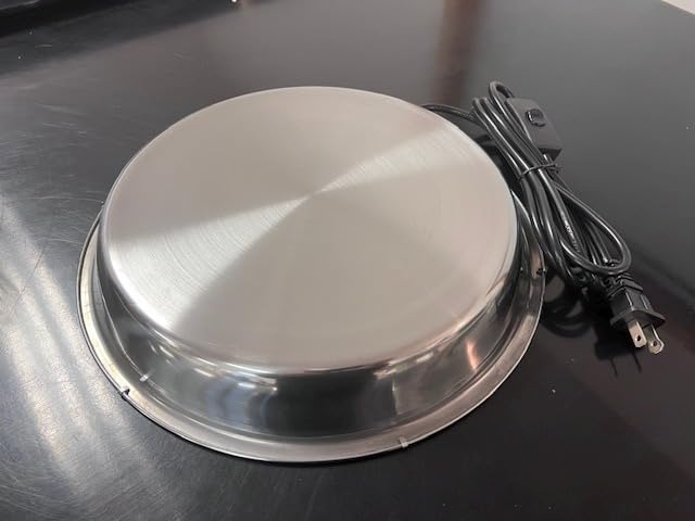 12 Inch Chicken Water Heater Base, 5 Gallons Poultry Drinker Heater Base with Thermostat and Power Cord customer photo 1