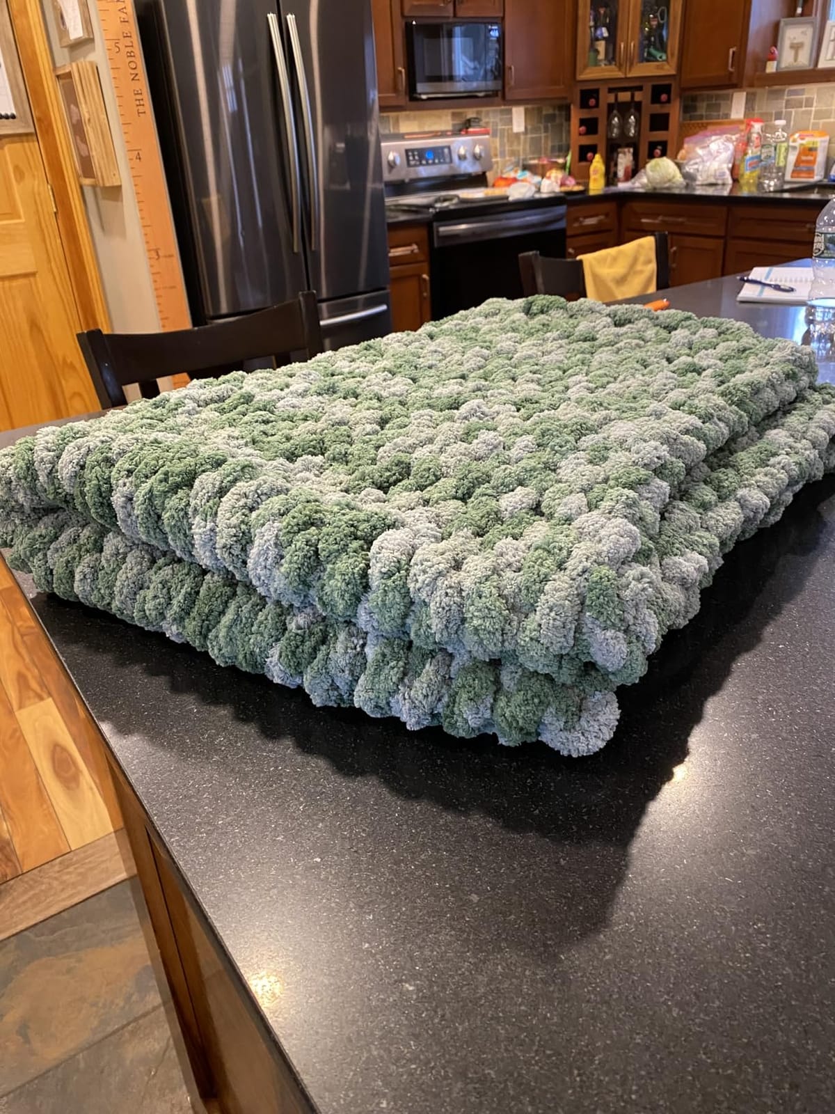 Bernat Blanket Extra Thick Chunky Yarn for Crocheting, Fog Blue | #7 Jumbo Yarn, 100% Polyester, Extra Thick Chunky Yarn for Crochet, Hand Knitting & Crafts, 72yds, 600g/21.12oz per skein customer photo 1
