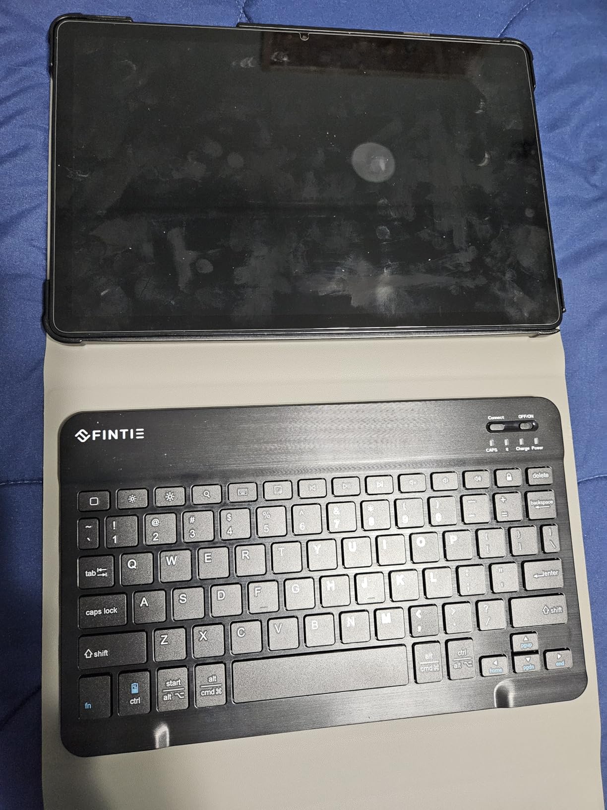 FINTIE Keyboard Case for Samsung Galaxy Tab A11 Plus/A9 Plus 11'', Black | 3 Viewing Angles, Detachable Bluetooth Keyboard, Rechargeable Battery, Dual Protection, Work Study Travel Use customer photo 2