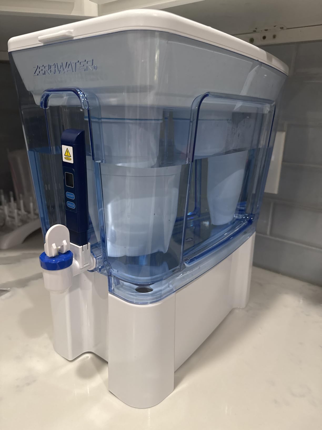 ZeroWater 52-Cup Large Water Filter Dispenser Removes PFOA/PFAS | IAPMO certified: Lead, PFOA/PFOS, chromium, mercury; 5-stage Advanced Filtration; 0 TDS Water Filter Pitcher customer photo 1