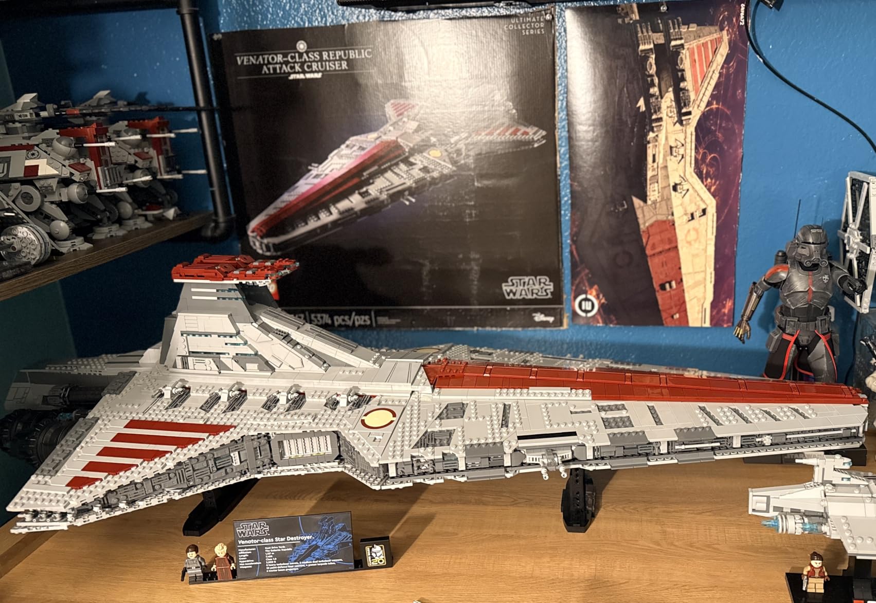 Star Wars Venator-Class Republic Attack Cruiser, Ultimate May the 4th Collectibles, Series Building Set with Captain Rex Minifigure, Star Wars Fan Gift, Stress Relief Clone Wars Activity, 75367 customer photo 1