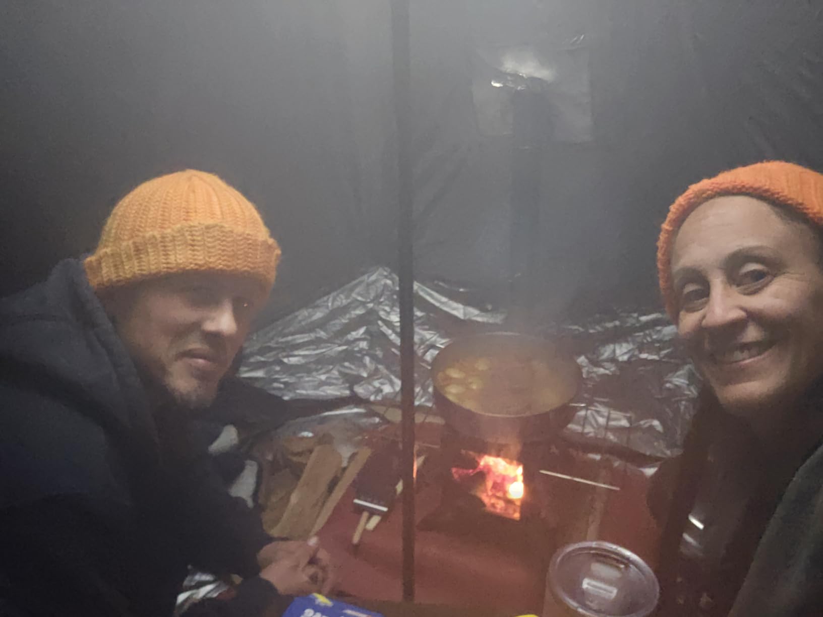 Hot Tent Stove, AVOFOREST Wood Burning Stove, Small Wood Stove with 7 Stainless Chimney Pipes for Outdoor Heating & Cooking, Ice Fishing, Hunting customer photo 2