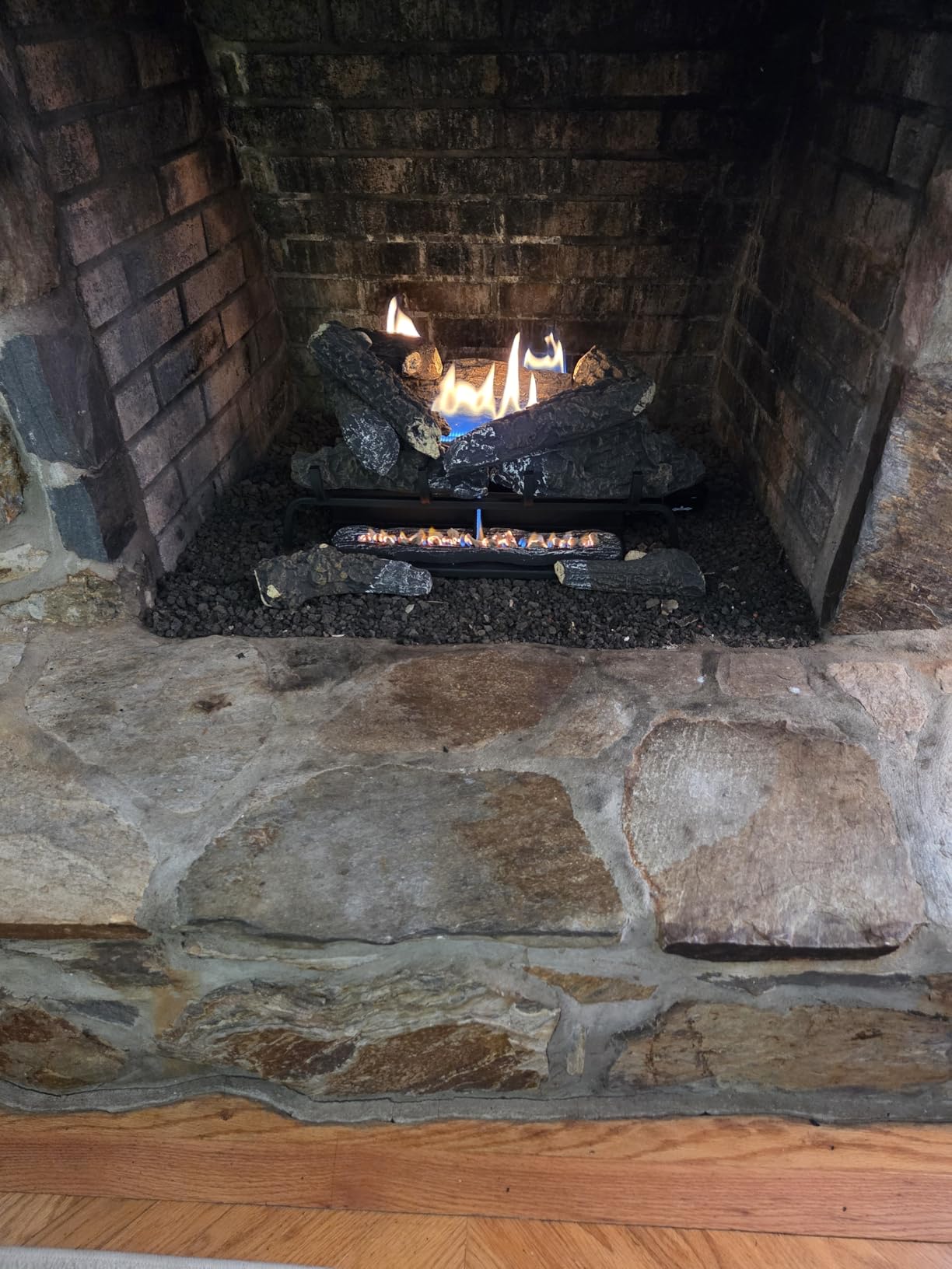Comfort Glow Vent Free Dual Fuel Gas Logs, Remote, 24