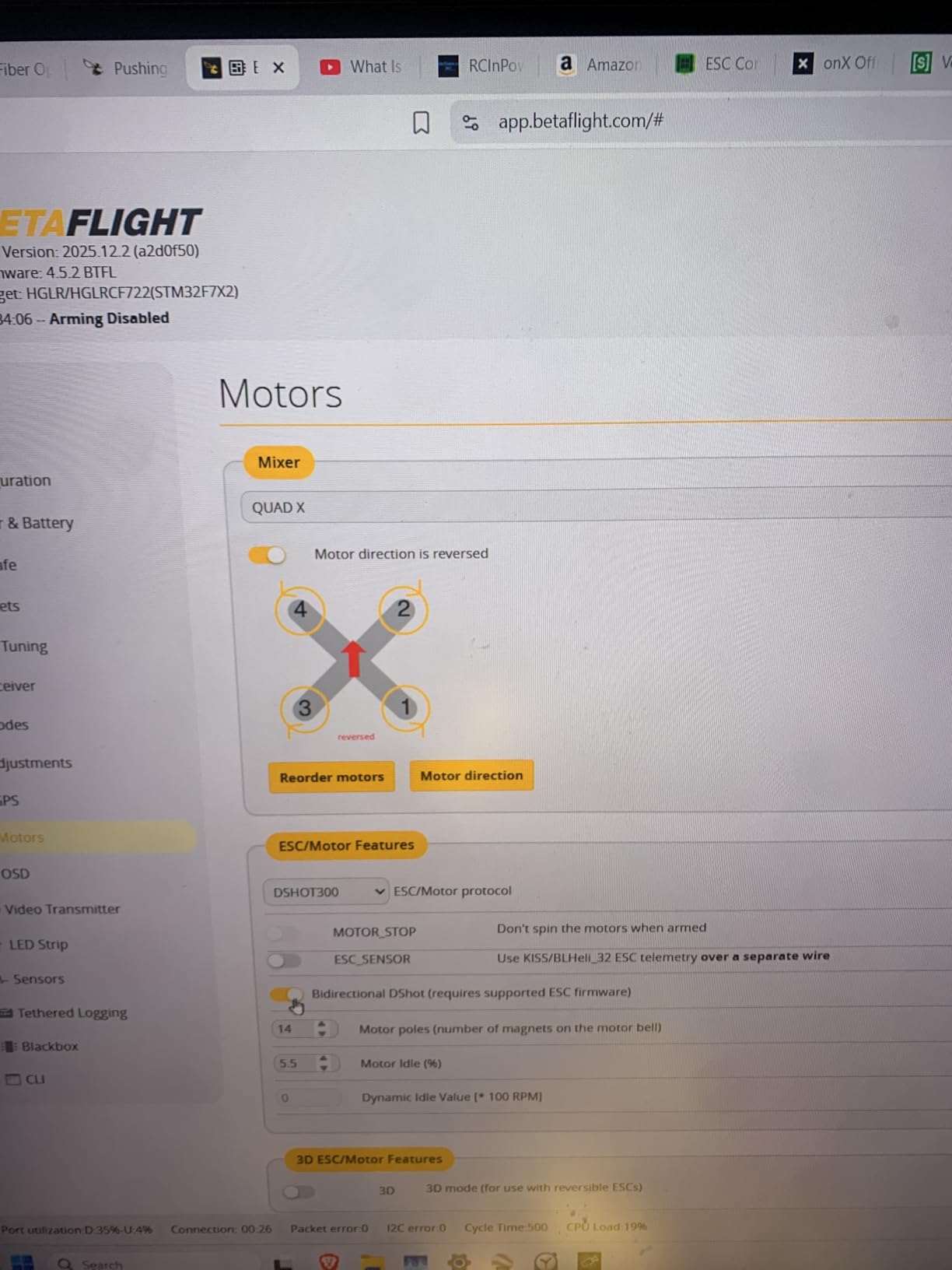 Specter F722 40A 4-6S AIO, 25.5x25.5 Install holes, DSHOT300/600, Support STM32 F722 FC, MPU6000 Gyroscope, for FPV Racing Drone Quad customer photo 1