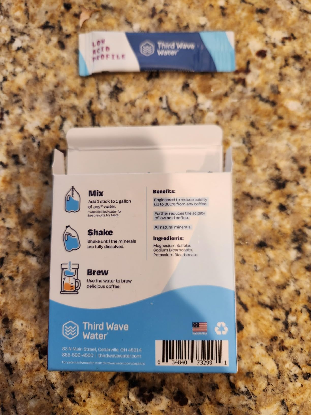 Third Wave Water Low Acid Coffee Profile - 12ct 1 Gallon Sticks for Making Any Coffee Beans, Grounds, or K Cups Low Acid customer photo 1