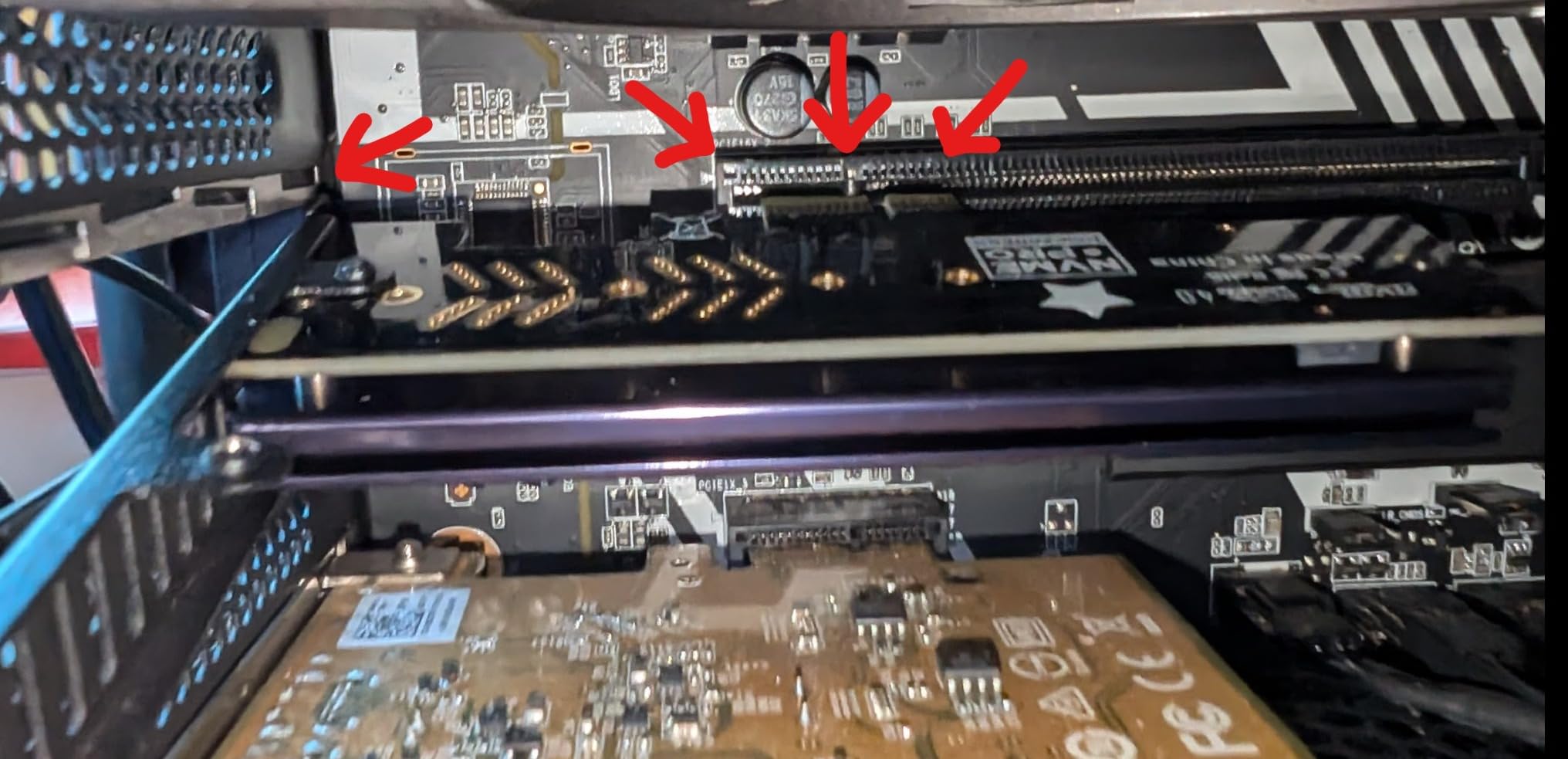 ELUTENG M.2 NVMe PCIe Adapter with Aluminum Heatsink Low Profile Bracket | M.2 PCIe Adapter Supports PCI-Express X1 X4 X8 X16 Slots NVMe PCIe Card Max 4TB Support 2230 2242 2260 2280 SSD customer photo 2