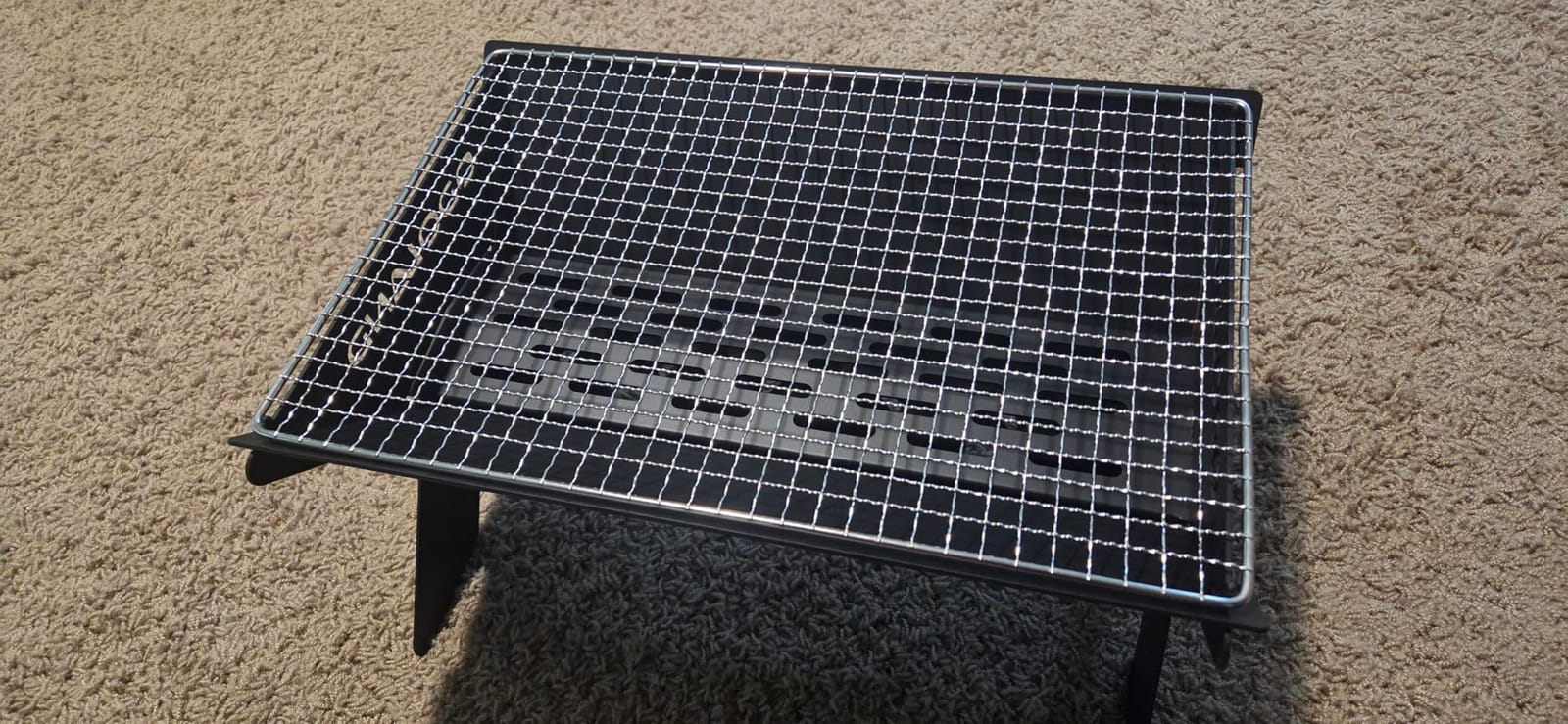 Odoland Portable Folding Charcoal Grills for Outdoor Cooking Bonfire BBQ | Heavy Duty Iron, Campfire for Picnic Patio Backyard, Firepit and Barbecue Grill customer photo 1