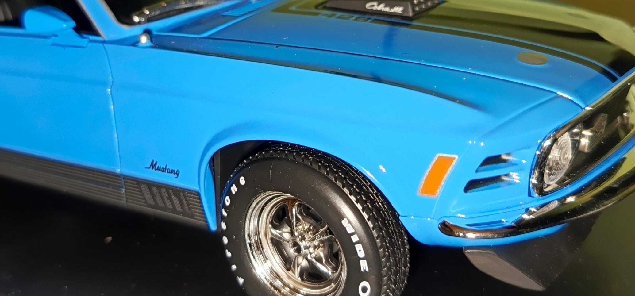 1970 Mach 1 428 Blue with Black Stripes Special Edition 1/18 Diecast Model Car by Maisto 31453 customer photo 1