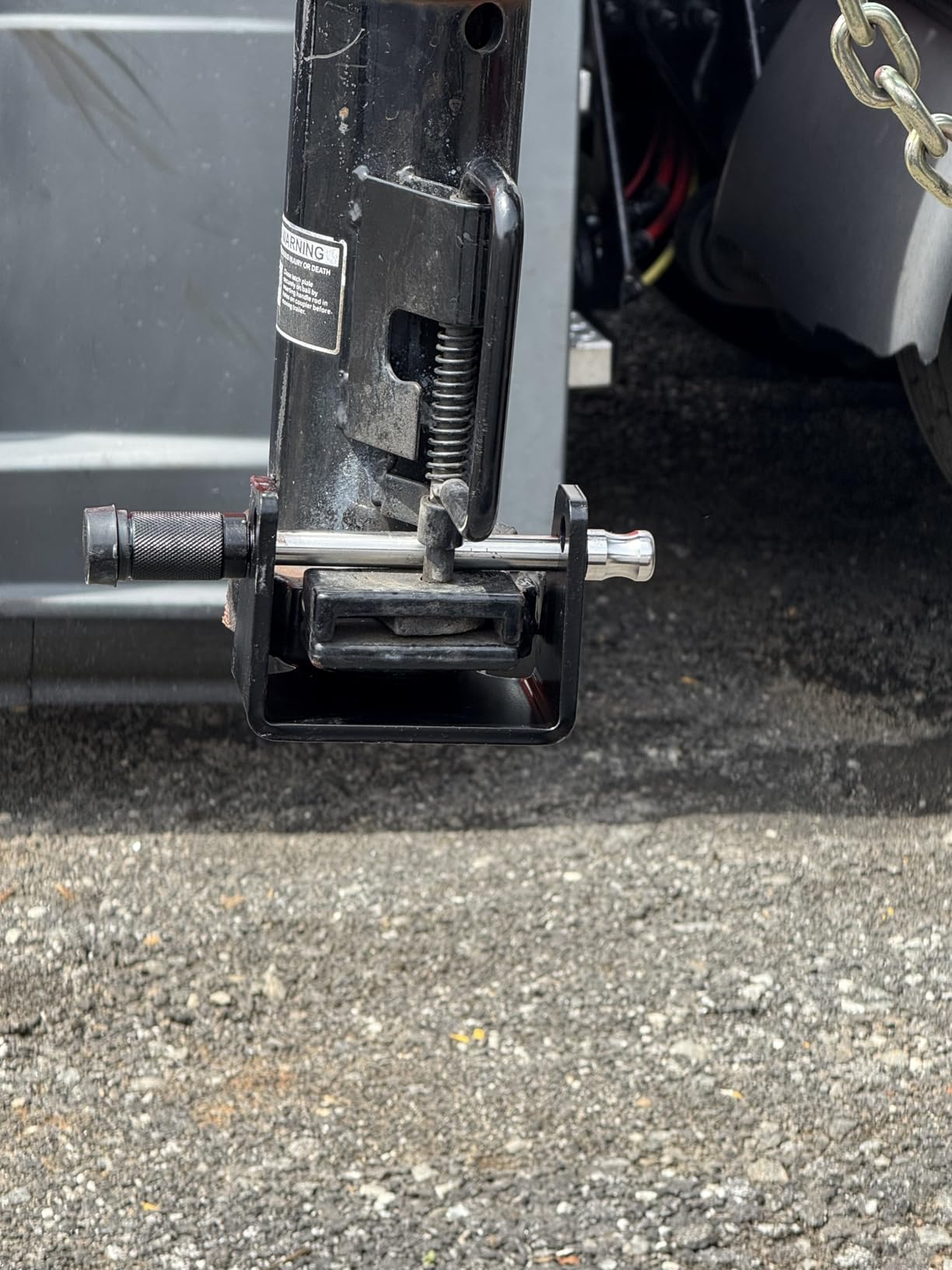 Heavy-Duty Gooseneck Trailer Lock, Gooseneck Lock Fit for Heavy Trailers, Livestock Haulers and RVs - Black customer photo 1
