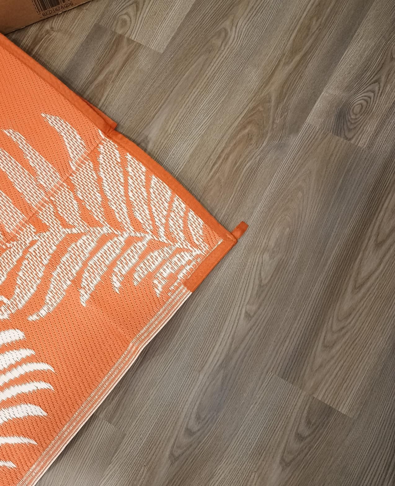 Pauwer Waterproof Outdoor Rug 5x8, Plastic Straw Patio Rug, Leaf Brown | Reversible Camping Rug, UV Resistant Indoor Outdoor RV Mat Carpet For Deck, Camper, Porch, Balcony, Backyard, Picnic customer photo 2