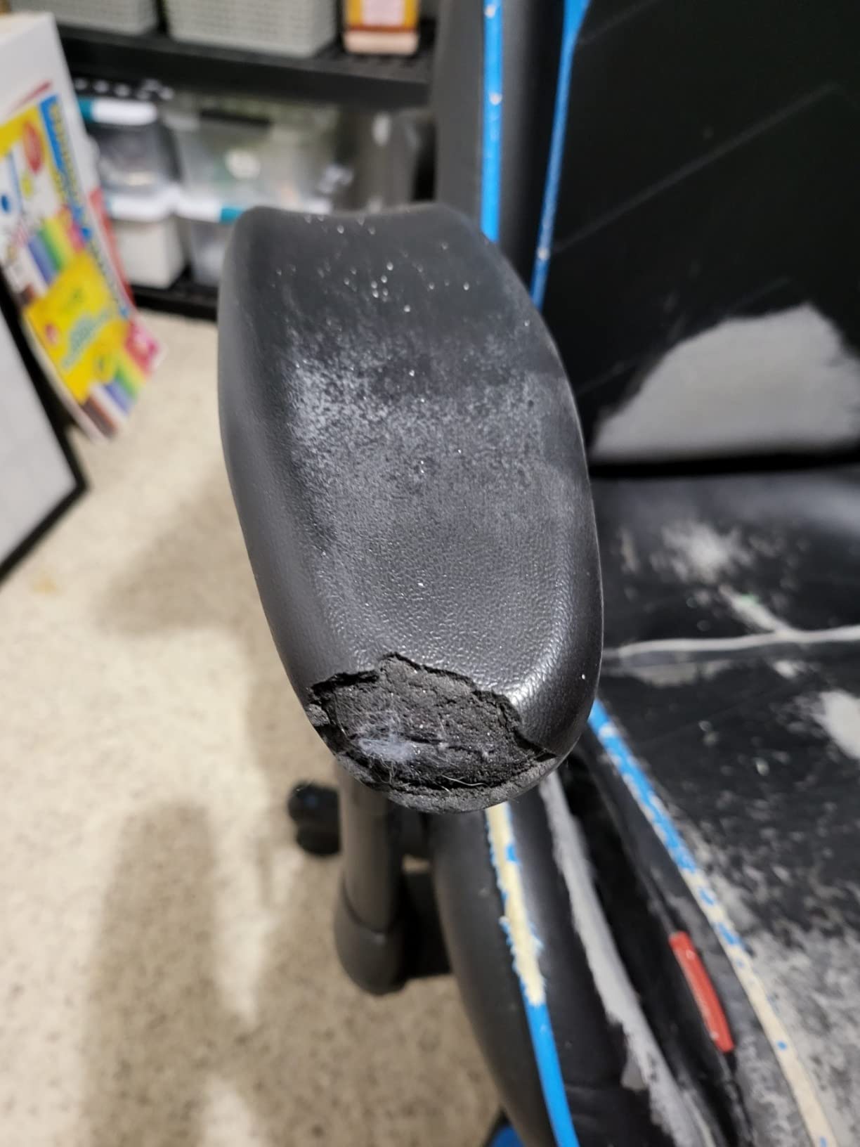 DXRacer Drifting Computer Gaming Chair - Ergonomic Office Chair with Adjustable Recline, Rocking, Cooling Gel Foam Headrest, 3D Armrests, Memory Foam Lumbar Support, Large, Black customer photo 1
