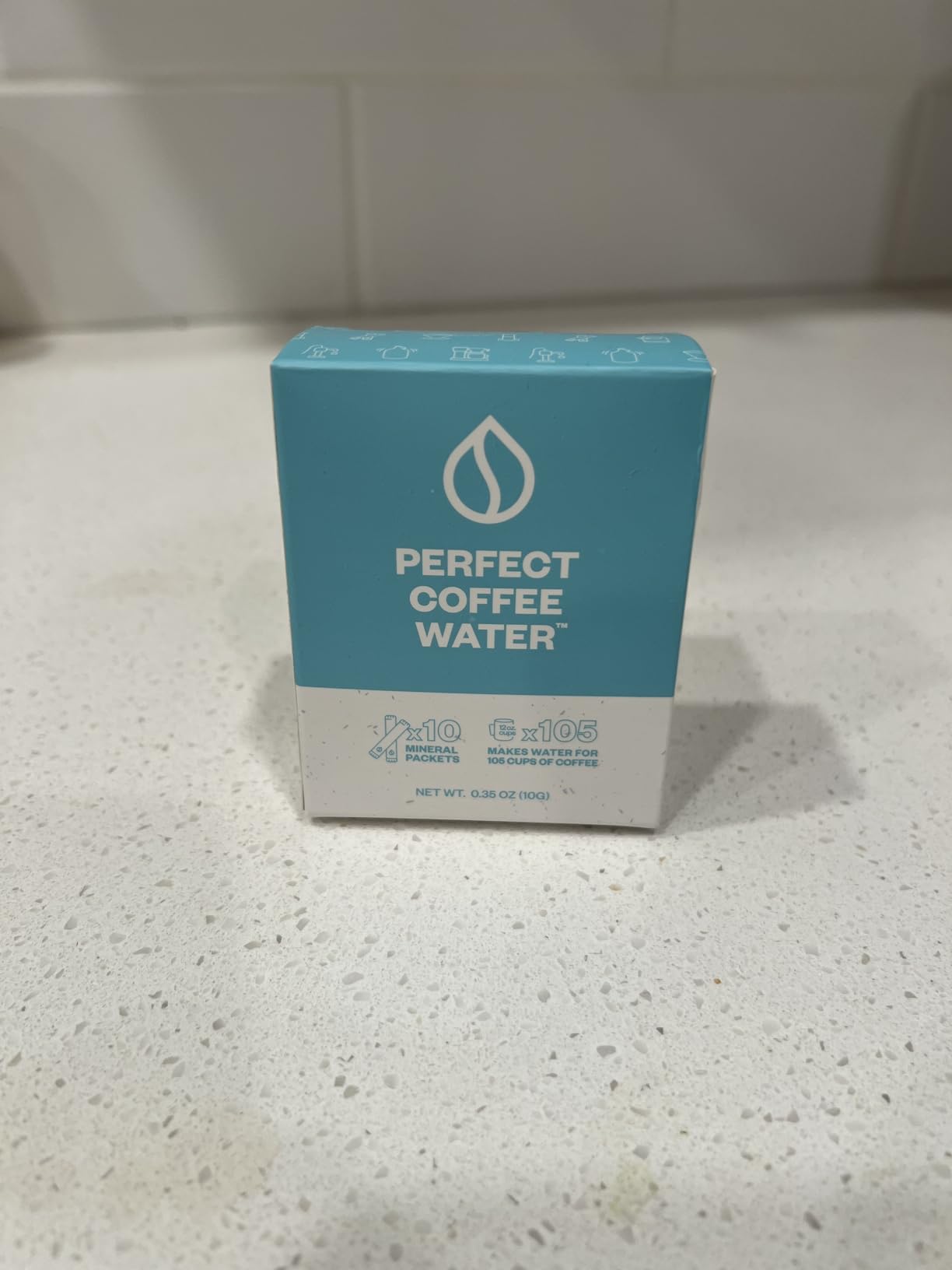 Perfect Coffee Water Minerals for Creating the Best Water to Brew Coffee, Optimize Your Coffee Brewing, Brew Better, not Bitter, Coffee. (10, 1 Gallon/4 Liter Stick Packets) customer photo 1