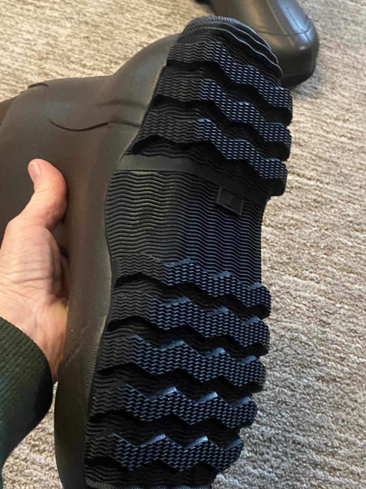 Men's Waterproof Rubber Muck Boots - Insulated Mid-Calf Rain & Mud Boots, Anti-Slip Neoprene Work Footwear for Farming & Yard Chores customer photo 2