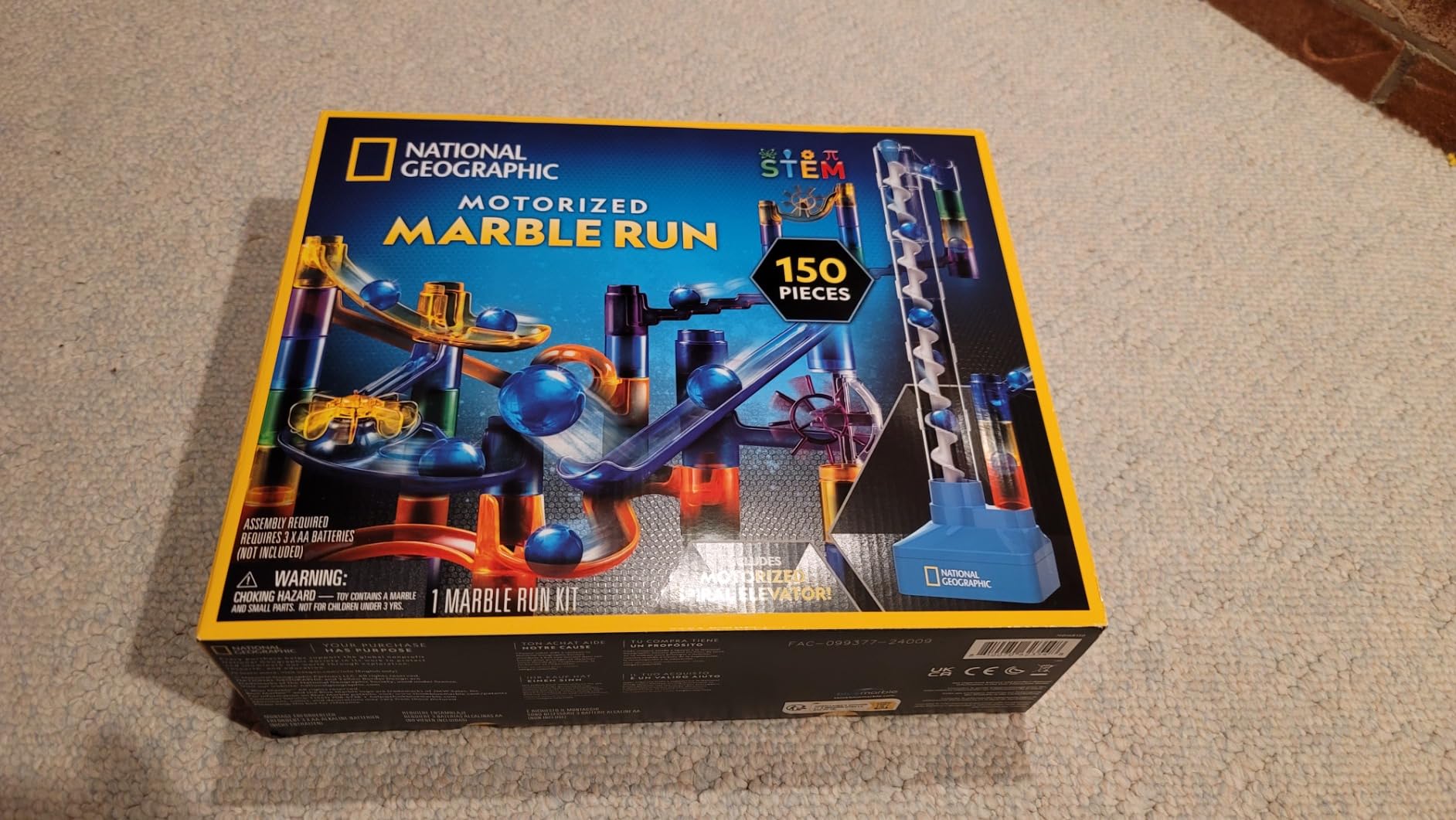 National Geographic Motorized Marble Run 150-Piece Building Set for Kids customer photo 2