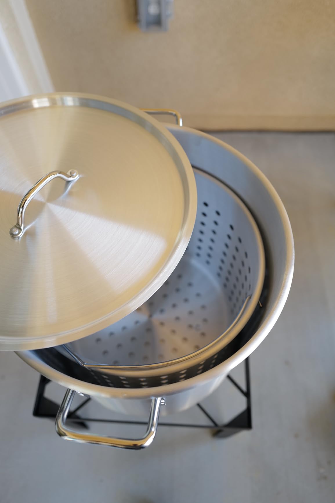 30QT & 10QT Outdoor Fryer | Turkey Fryer | Seafood Boil Pot | Cover & Skimmer Included | 50,000BTU Propane Burner | Aluminum Deep Fryer Pot with Basket | Crab, Seafood & Crawfish Boiler customer photo 2