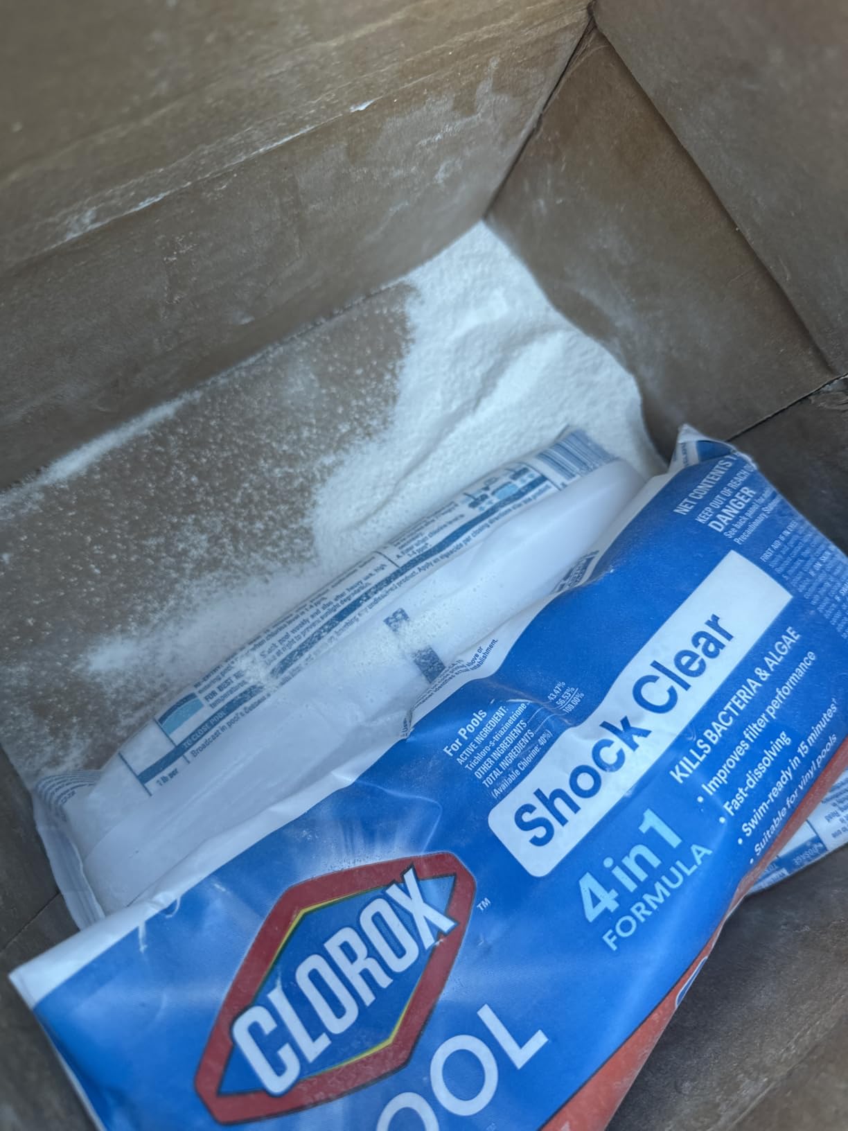 Clorox Pool&Spa Shock Clear, for Crystal Clear Swimming Pool Water, Swim-Ready in 15 Minutes, Suitable for Vinyl Pools (6-Pack) customer photo 2
