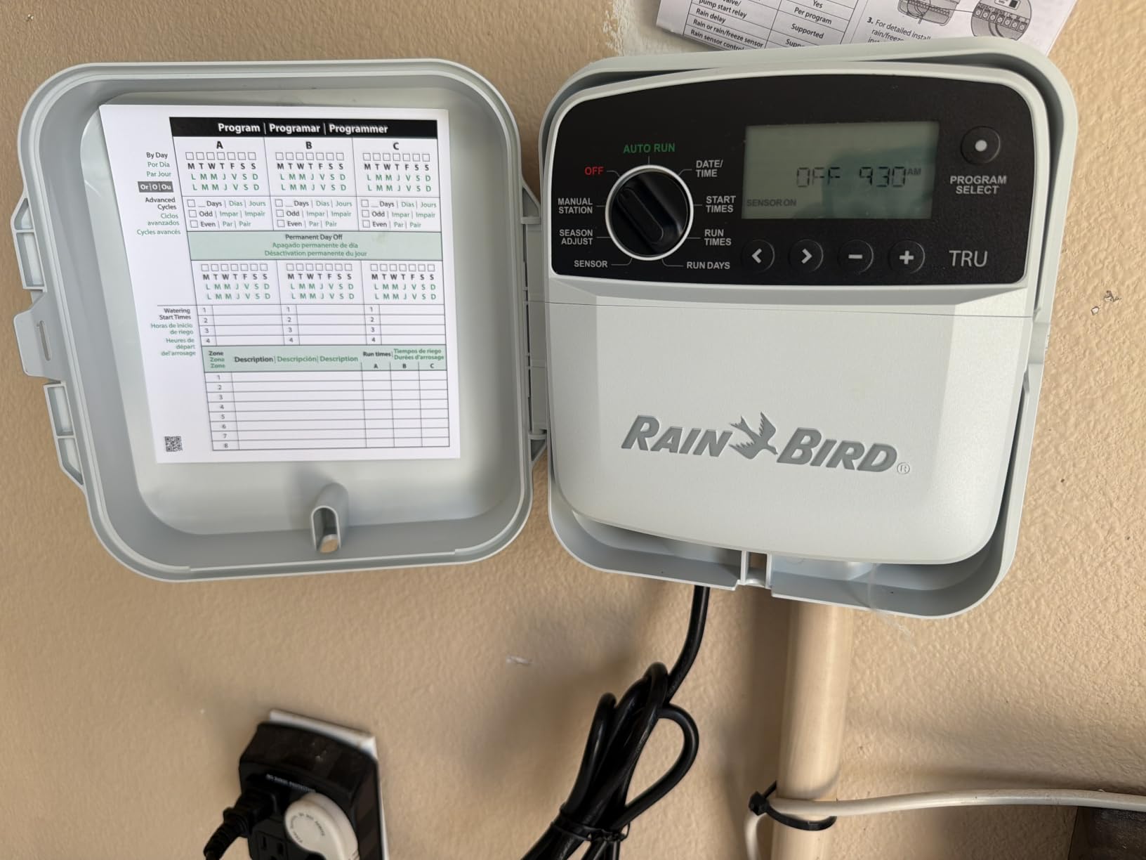 Rain Bird TRU8O Program-Based Indoor/Outdoor Irrigation Controller/Timer, WiFi Ready, 8-Zone/Station customer photo 1