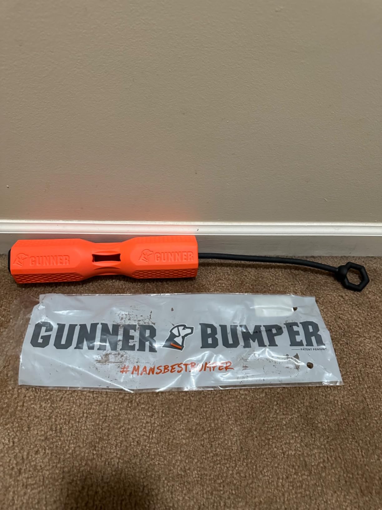 GUNNER Dog Training Bumper, Orange Retriever Dummy with Adjustable Rope | Orange Dog Training Bumper, Floating DuraTrieve Retriever Dummy, Adjustable Rope, Scent Cavity, Vented and Tapered Design customer photo 1