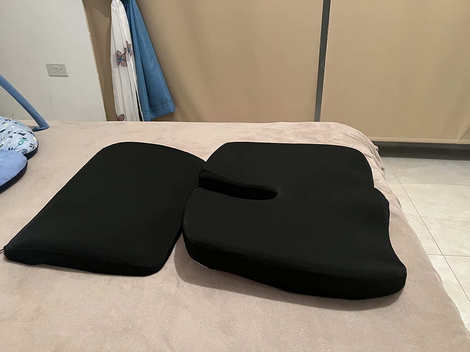 Elmara Doctor-Designed Semi-Truck Seat Cushion for Truck Driver – The Ultimate Comfort Solution for Long-Haul Drivers – Trucker Seat Cushion & Back Support – 2-Piece Ergonomic Set (Black) customer photo 2