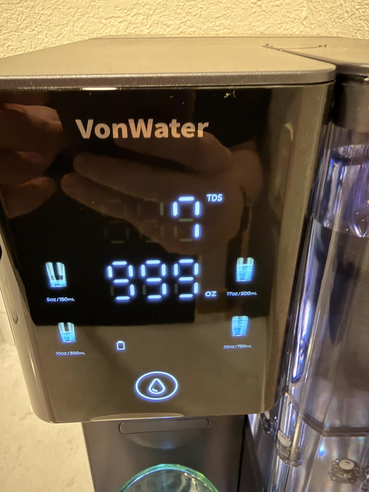7-Stage Countertop Reverse Osmosis Water Filter System, 528 Gallons RO Water Filtration with Portable Pitcher, NSF/ANSI 372,53,42,58, Reduce TDS PFAS, 5 Volumes, 3:1 Pure to Drain CT910 customer photo 1