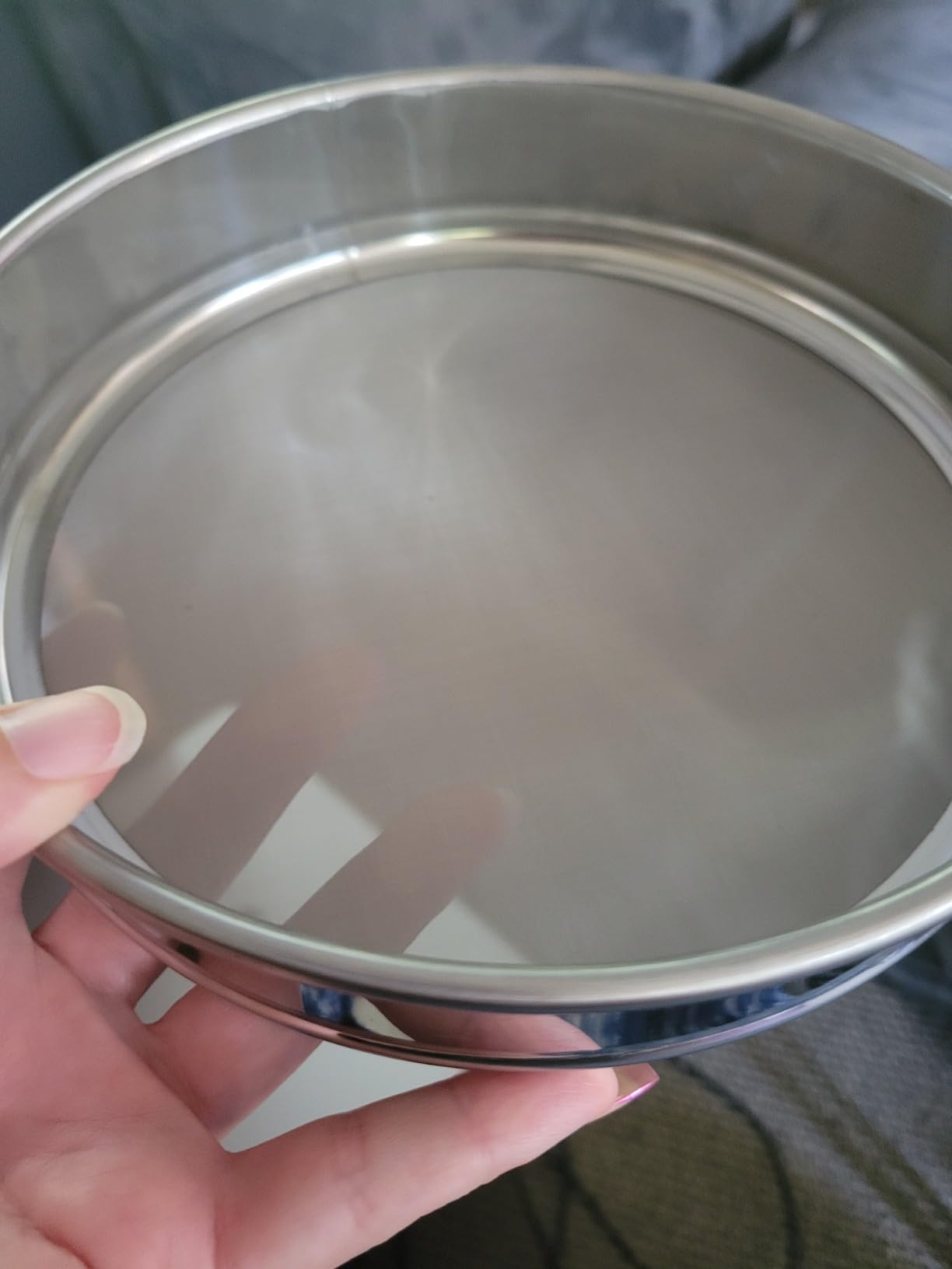 304 Stainless Steel Mesh Lab Sieve, 10 Mesh (2mm) Aperture Test Sieve, 7.9 Inch Diameter Economy Standard Analysis Sample Test Sieves for Industrial Laboratory Homes customer photo 2