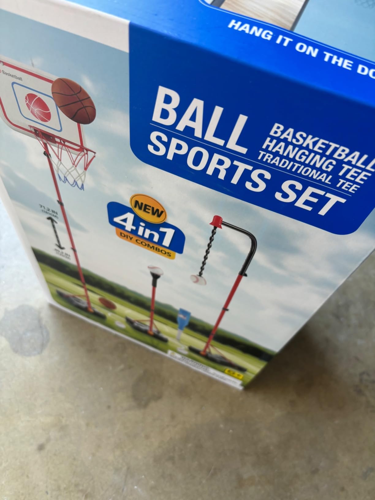 HopeRock 2 in 1 Kids Basketball Hoop and T Ball Set | Adjustable Basketball Stand, Hanging Tee Baseball for Toddlers Boys Ages 2-8 customer photo 1
