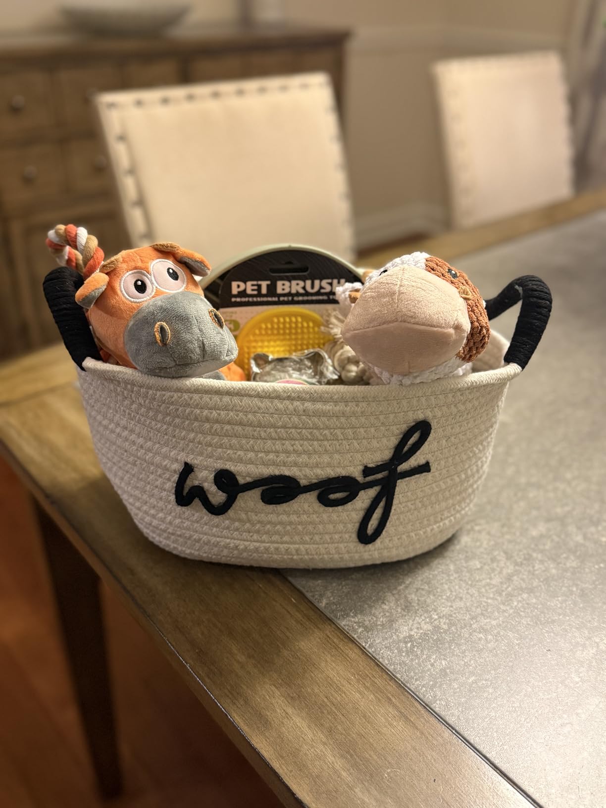 New Puppy Gift Basket - Premium Puppy Starter Kit and Dog Gift Basket | Includes Dog Toys - Perfect Doggie Birthday Gifts - Puppy Necessities with Pet Toy Basket customer photo 2