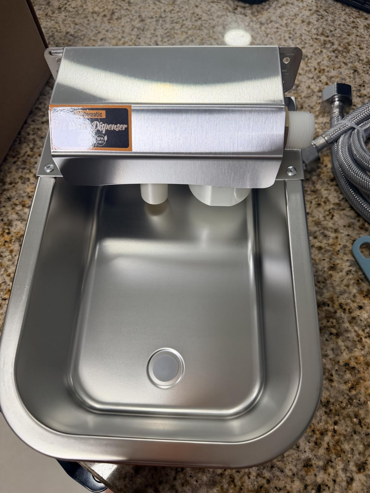 Automatic Dog Water Dispenser with Anti-tip Bracket, 68 oz Outdoor Dog Water Bowl Dispenser, Auto Refill Water Feeder for Pets & Livestock, Food Grade Waterer Fit 3/4