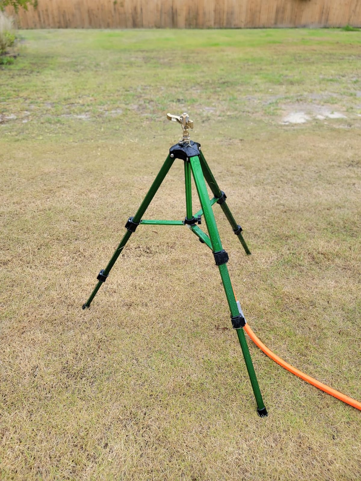 SPECILITE Brass Impact Sprinkler on Tripod Base, Waters up to 90ft, 50 inch - Heavy Duty Metal, 360 Degree Irrigation for Large Area, Yard, Lawn, Covering up to 6360sqft customer photo 2