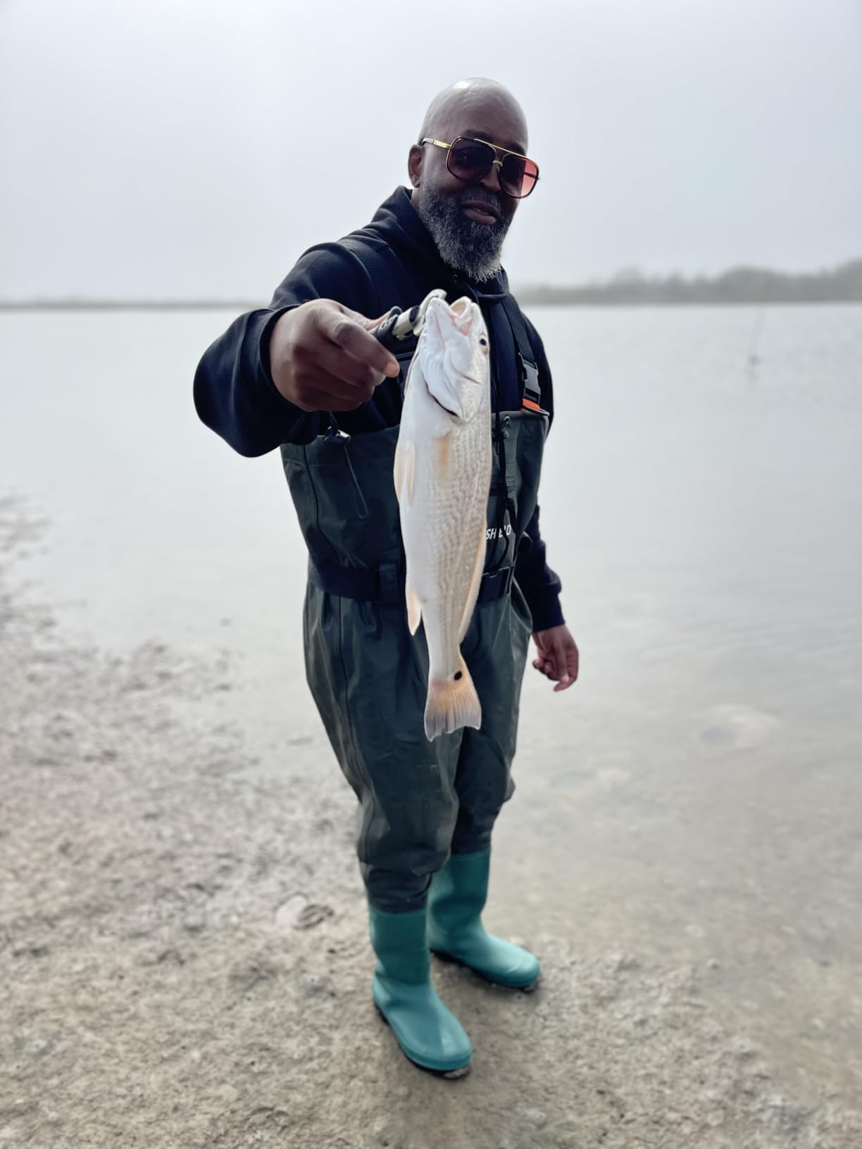 Waterproof Bootfoot Chest Waders - Lightweight 2-Ply Nylon/PVC for Fishing & Hunting with Boot Hanger customer photo 1