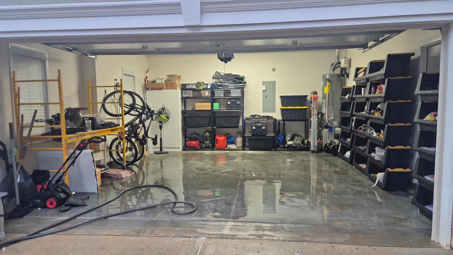 REIBII 2400LBS Garage Shelving 5 Tier Storage Shelves Heavy Duty, Adjustable Metal Shelving Unit, Garage Shelves for Basement, Warehouse, Pantry, Closet, Kitchen 72