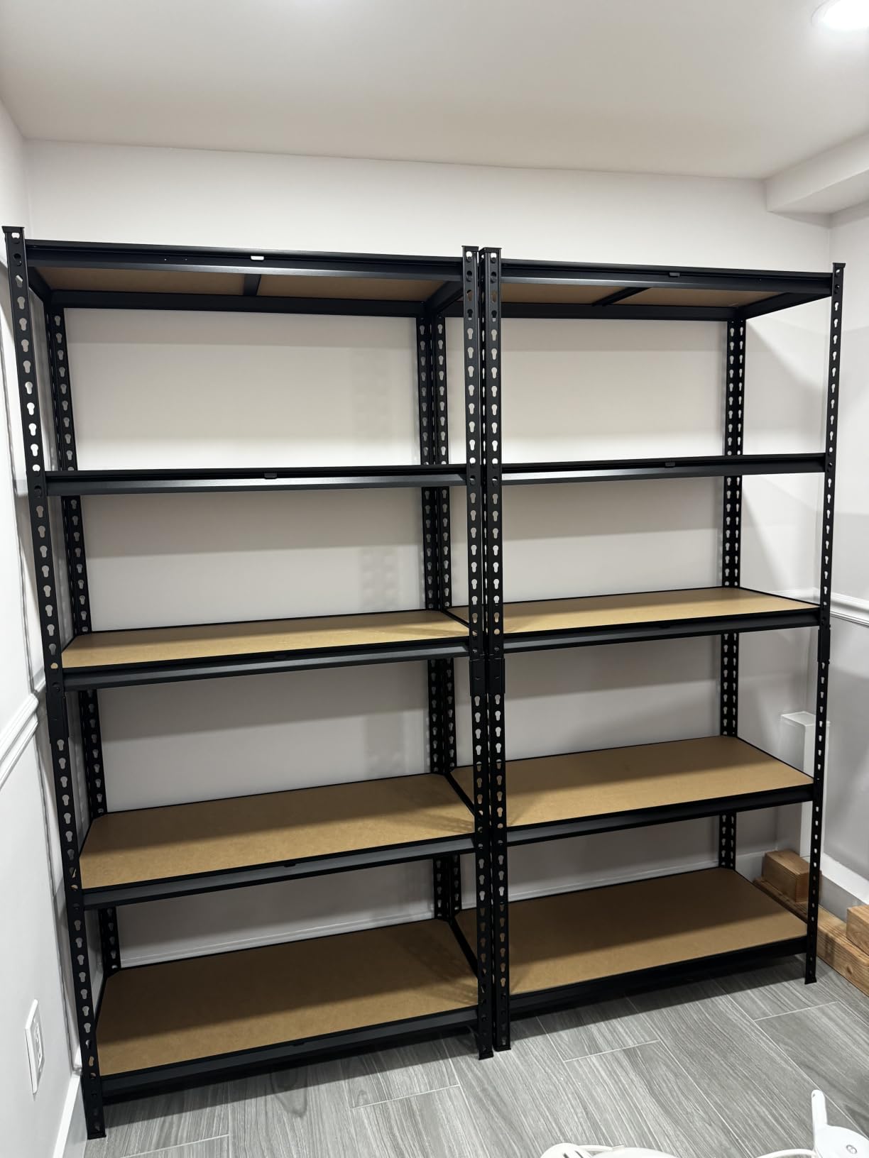 REIBII 2400LBS Garage Shelving 5 Tier Storage Shelves Heavy Duty, Adjustable Metal Shelving Unit, Garage Shelves for Basement, Warehouse, Pantry, Closet, Kitchen 72