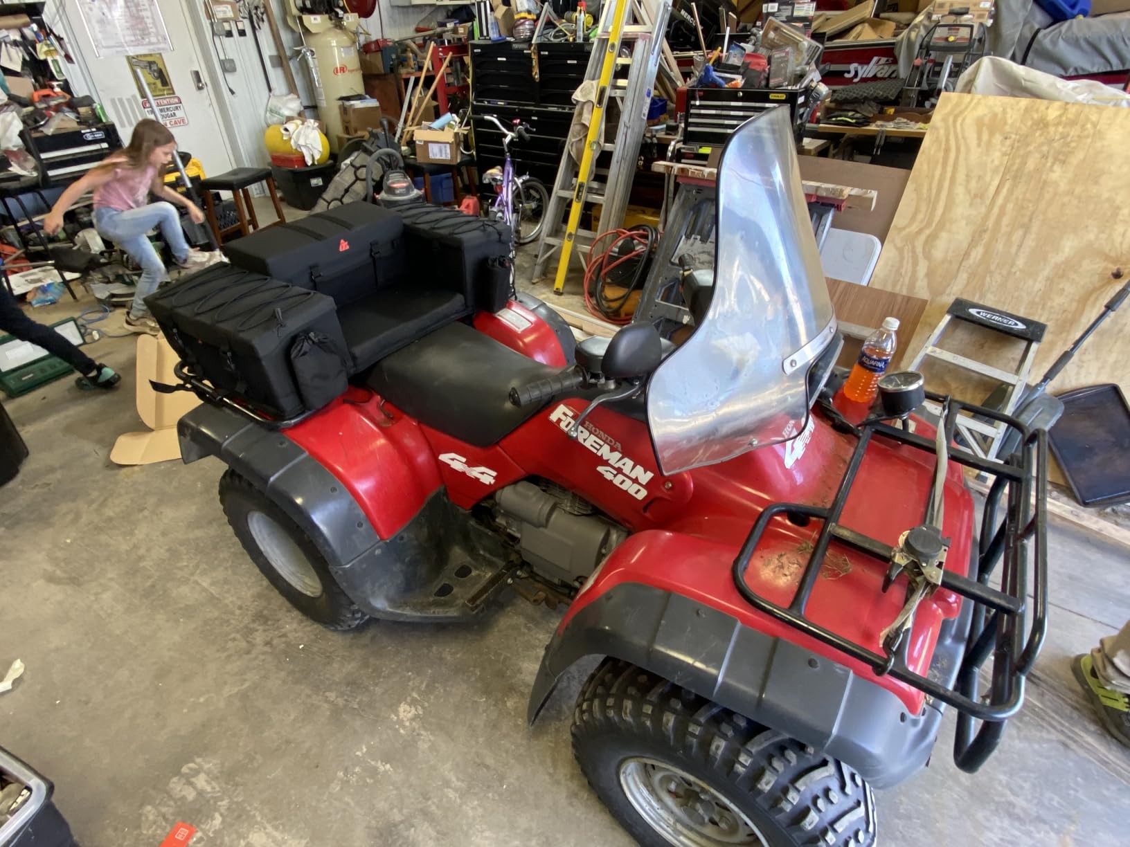 Tusk Trail-Runner ATV Rear Rack Bag - All Weather - Heavy Duty - Padded Seat - Insulated Cooler - Universal Compatible with Most ATVs customer photo 1