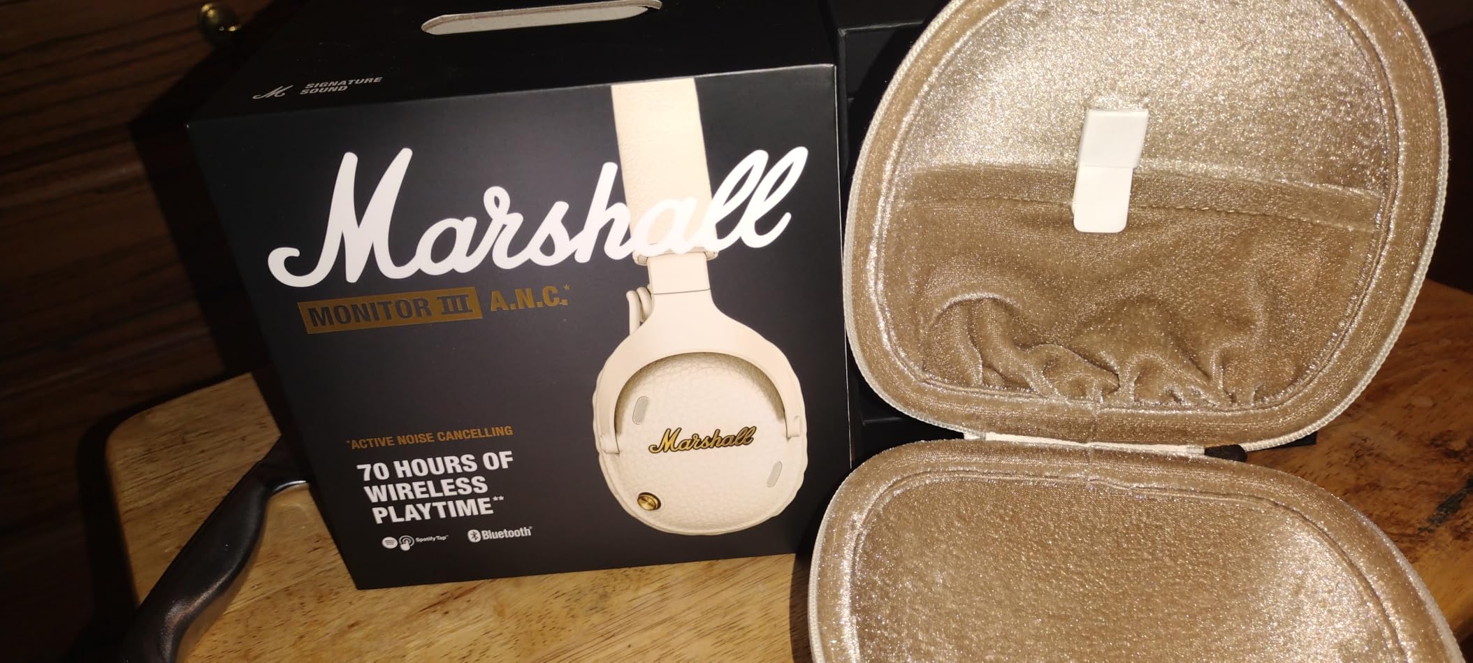 Marshall Monitor III A.N.C. Wireless Over-Ear Bluetooth Headphones - Active Noise Cancellation, 100+ Hr Playtime, Microphone, Lightweight Foldable Design for Travel customer photo 1