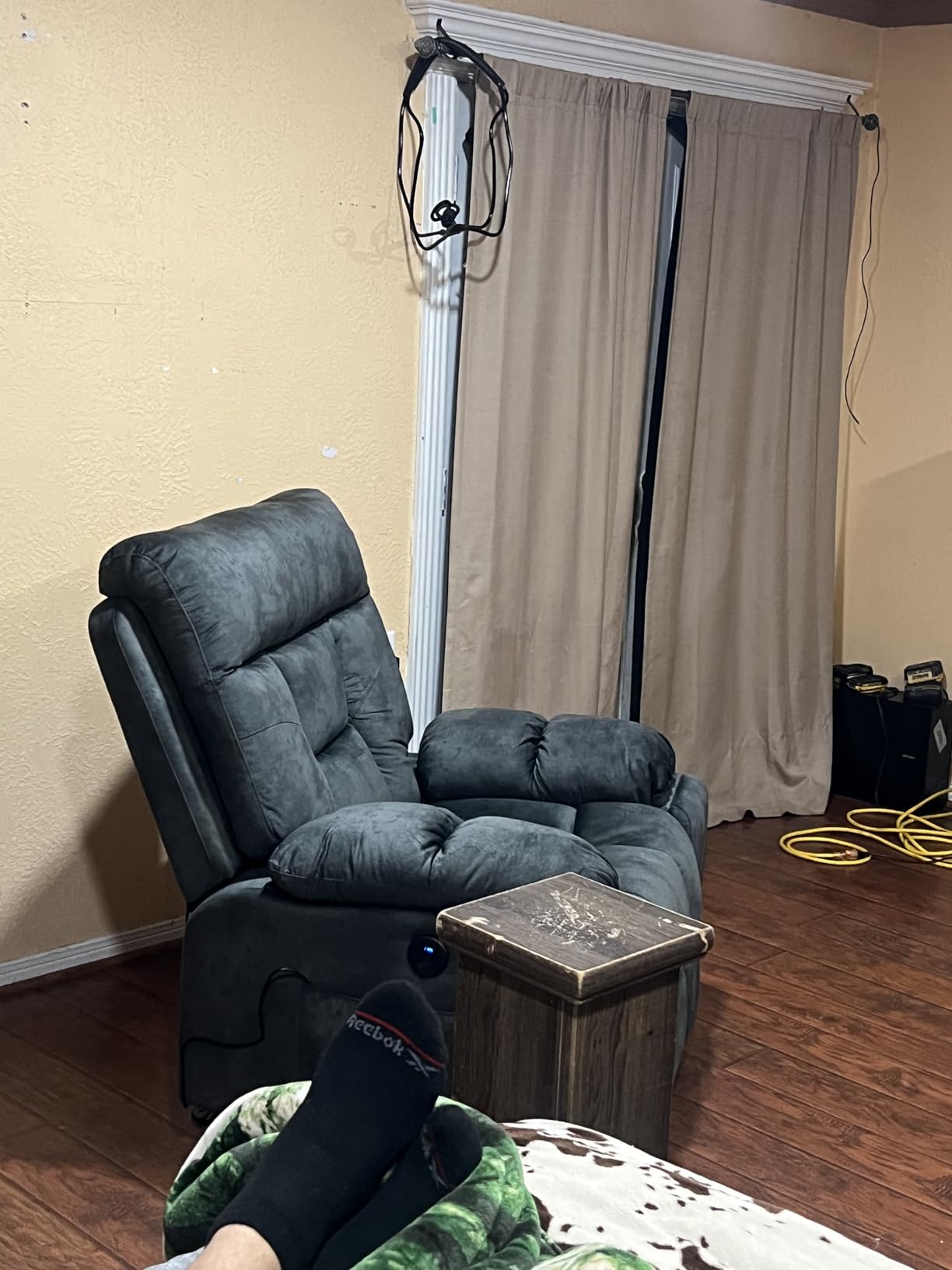 CANMOV Power Lift Recliner Chair with Massage & Heat for Big & Tall, Grey customer photo 2