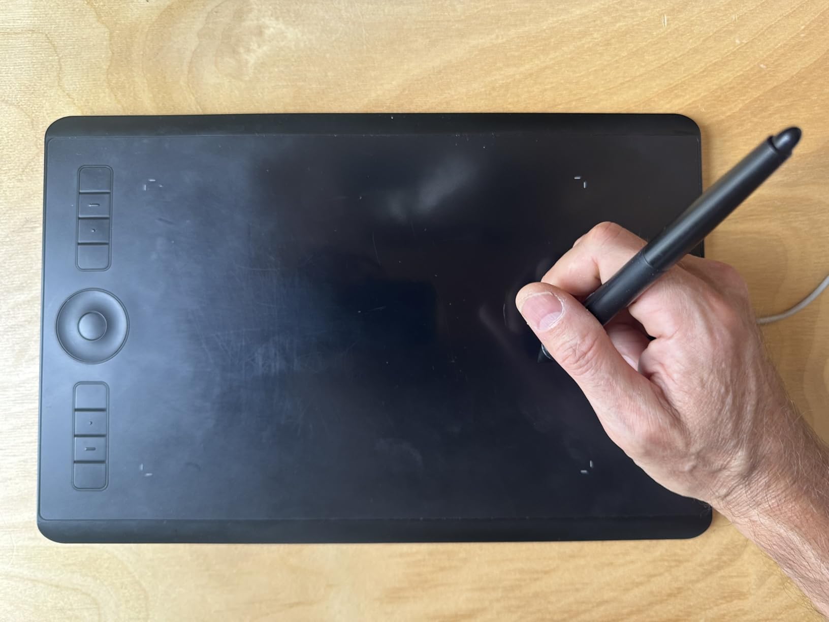 Wacom Intuos Pro Large, Bluetooth Graphic Drawing Tablet with ProPen 3 | Premium professional pen tablet with ExpressKeys & Dials for shortcuts; ideal for animation, photo, video & 3D pros customer photo 1