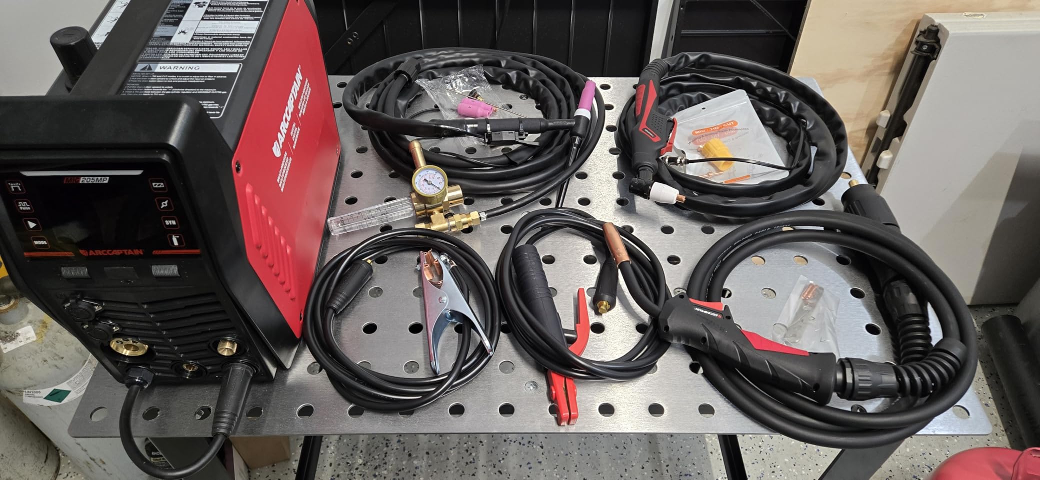 ARCCAPTAIN MIG205MP MIG Welder 9 IN 1 iControl APP Control Plasma Cutter/Pulsed MIG/Flux Core/Spool Gun/DC HF/Lift TIG/Clean/Stick Aluminum Welding Machine 120/240V Dual Voltage Multiprocess Welder customer photo 2